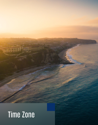 In October, Dana Point, California is on Pacific Daylight Time (PDT). The time difference is as follows:    3 p.m. — Dana Point, California  4 p.m. — Denver, Colorado 5 p.m. — Chicago, Illinois 6 p.m. — New York, New York